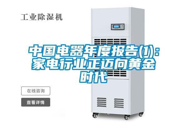 中國電器年度報(bào)告(1)：家電行業(yè)正邁向黃金時(shí)代