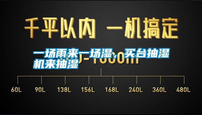一場雨來一場濕，買臺抽濕機來抽濕