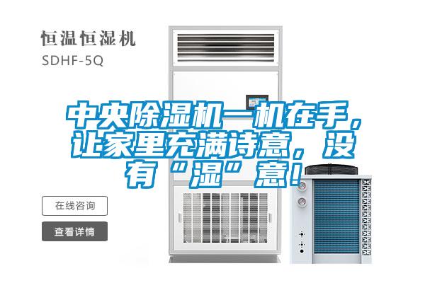 中央除濕機(jī)一機(jī)在手，讓家里充滿詩(shī)意，沒(méi)有“濕”意！