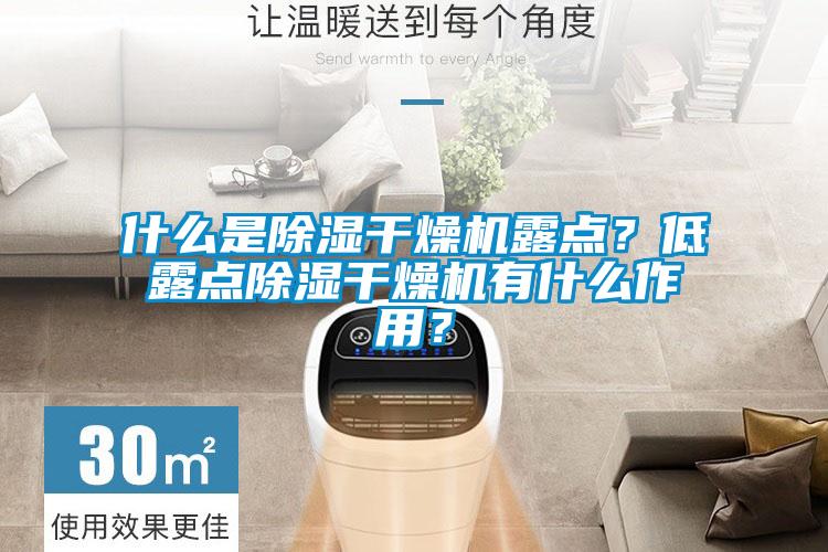 什么是除濕干燥機露點？低露點除濕干燥機有什么作用？