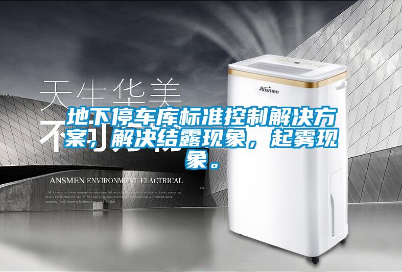 地下停車庫(kù)標(biāo)準(zhǔn)控制解決方案，解決結(jié)露現(xiàn)象，起霧現(xiàn)象。