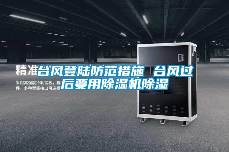 臺風(fēng)登陸防范措施 臺風(fēng)過后要用除濕機除濕