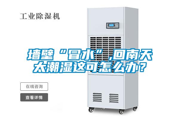 墻壁“冒水”,回南天太潮濕這可怎么辦？