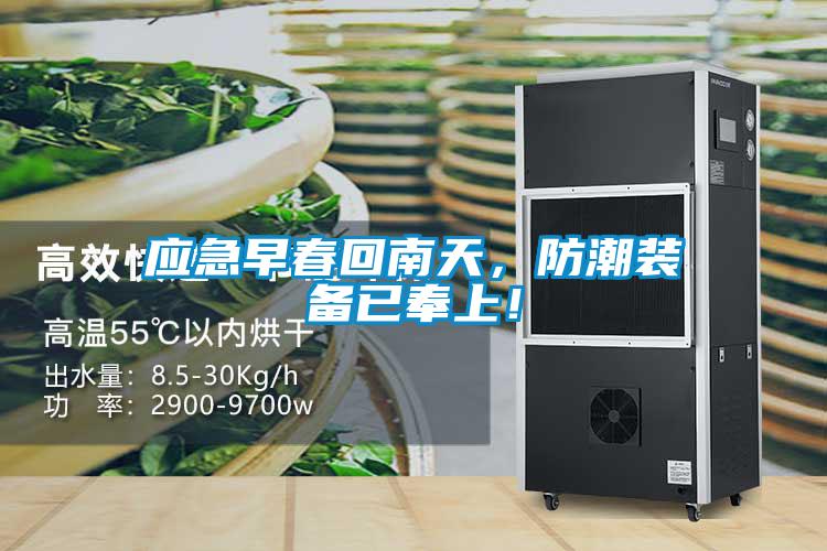應(yīng)急早春回南天，防潮裝備已奉上！