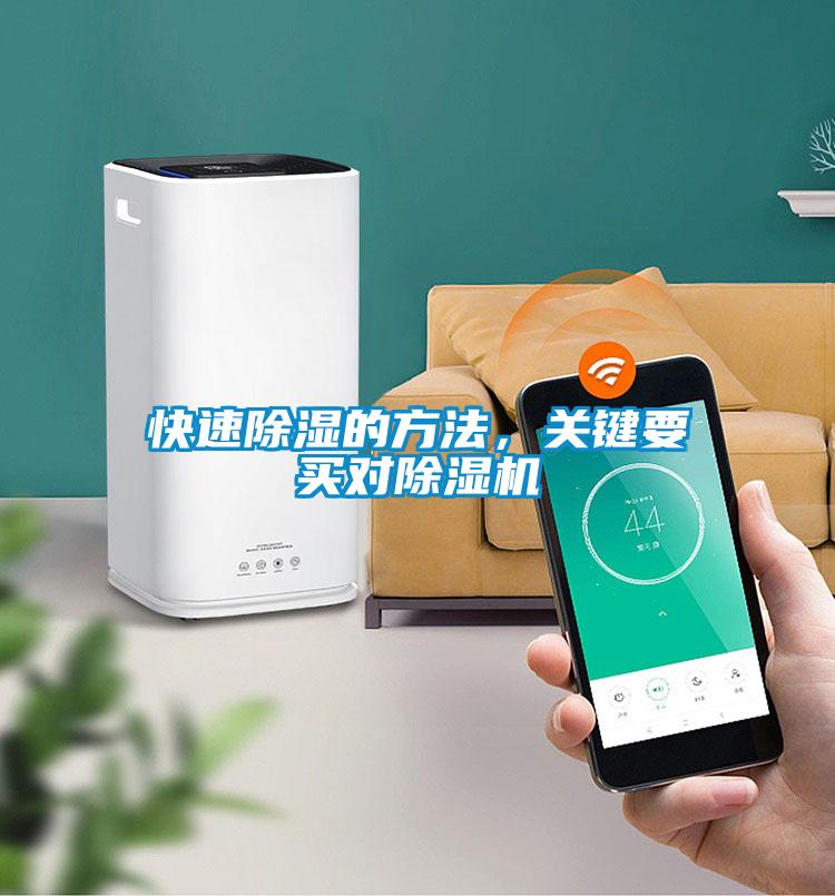 快速除濕的方法，關(guān)鍵要買對除濕機
