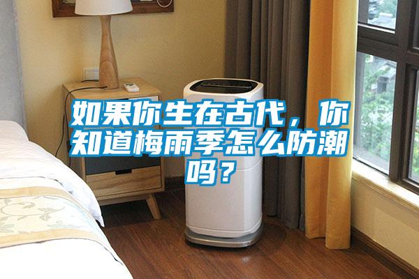如果你生在古代，你知道梅雨季怎么防潮嗎？