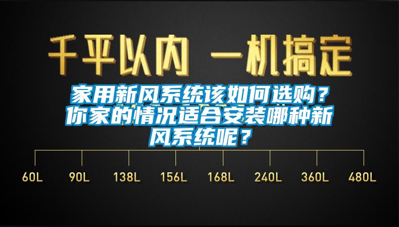 家用新風(fēng)系統(tǒng)該如何選購？你家的情況適合安裝哪種新風(fēng)系統(tǒng)呢？