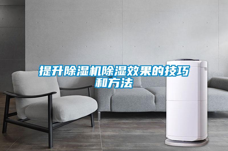 提升除濕機除濕效果的技巧和方法