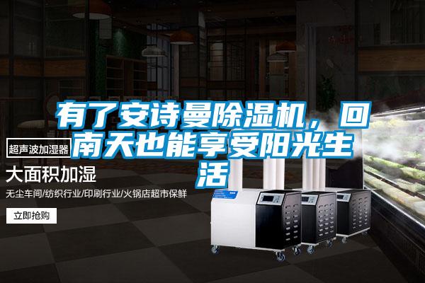 有了安詩曼除濕機，回南天也能享受陽光生活