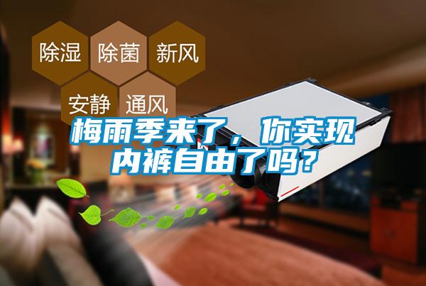 梅雨季來了，你實現(xiàn)內(nèi)褲自由了嗎？