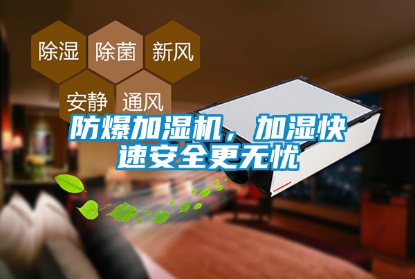 防爆加濕機(jī)，加濕快速安全更無憂