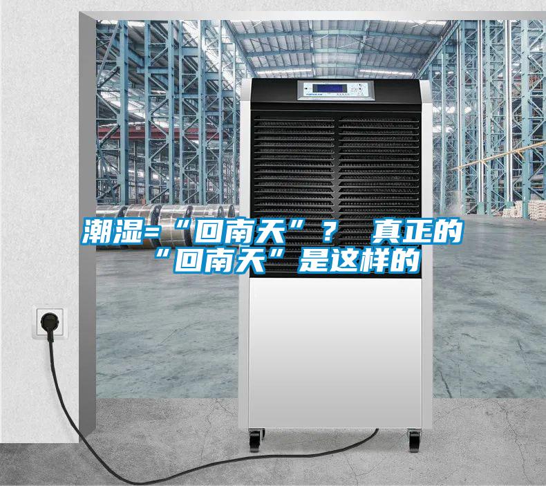 潮濕=“回南天”？ 真正的“回南天”是這樣的