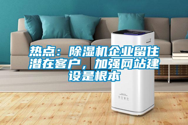 熱點：除濕機企業(yè)留住潛在客戶，加強網(wǎng)站建設(shè)是根本