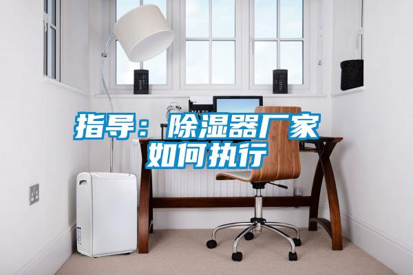 指導：除濕器廠家 如何執(zhí)行