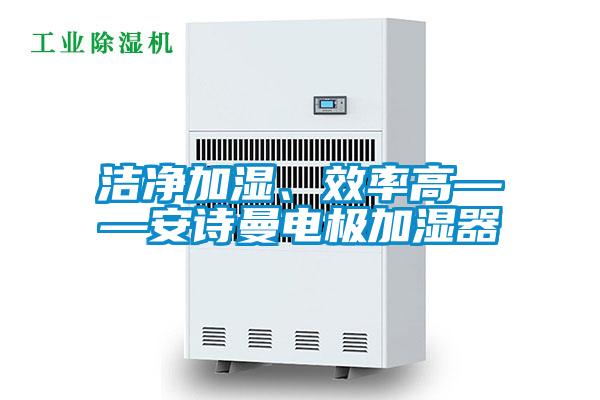 潔凈加濕、效率高——安詩曼電極加濕器