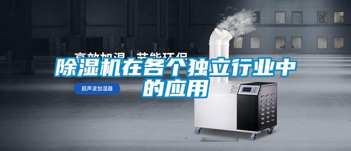 除濕機(jī)在各個(gè)獨(dú)立行業(yè)中的應(yīng)用