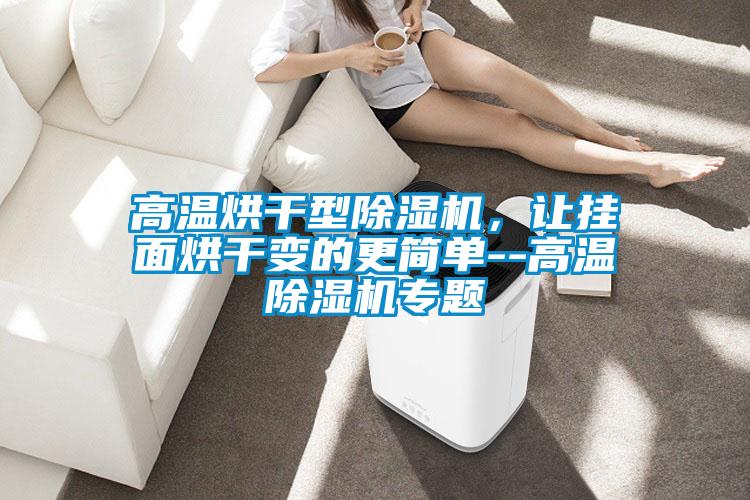 高溫烘干型除濕機(jī)，讓掛面烘干變的更簡(jiǎn)單--高溫除濕機(jī)專題