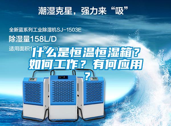 什么是恒溫恒濕箱？如何工作？有何應(yīng)用？