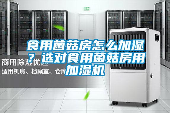 食用菌菇房怎么加濕？選對食用菌菇房用加濕機
