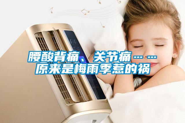 腰酸背痛、關(guān)節(jié)痛……原來是梅雨季惹的禍