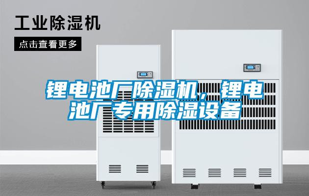 鋰電池廠除濕機，鋰電池廠專用除濕設(shè)備