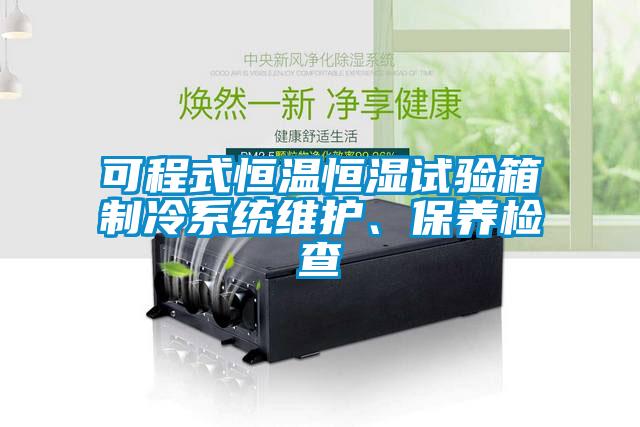 可程式恒溫恒濕試驗箱制冷系統(tǒng)維護、保養(yǎng)檢查