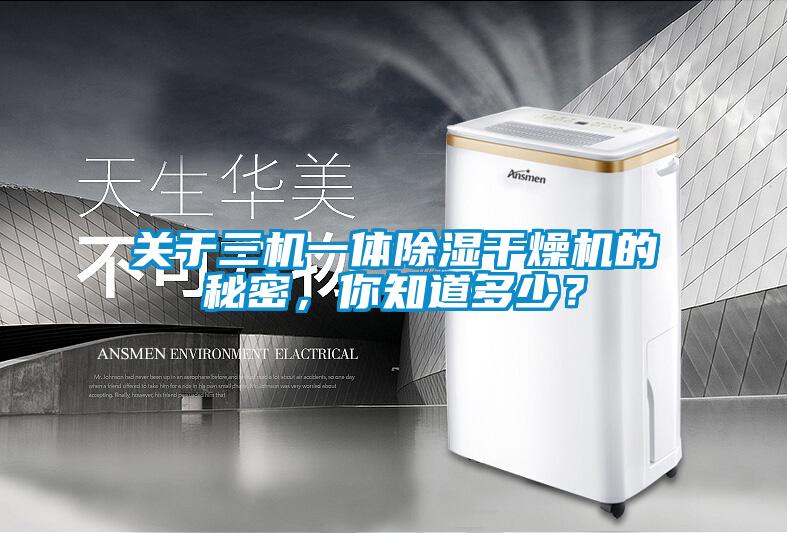 關(guān)于三機(jī)一體除濕干燥機(jī)的秘密，你知道多少？