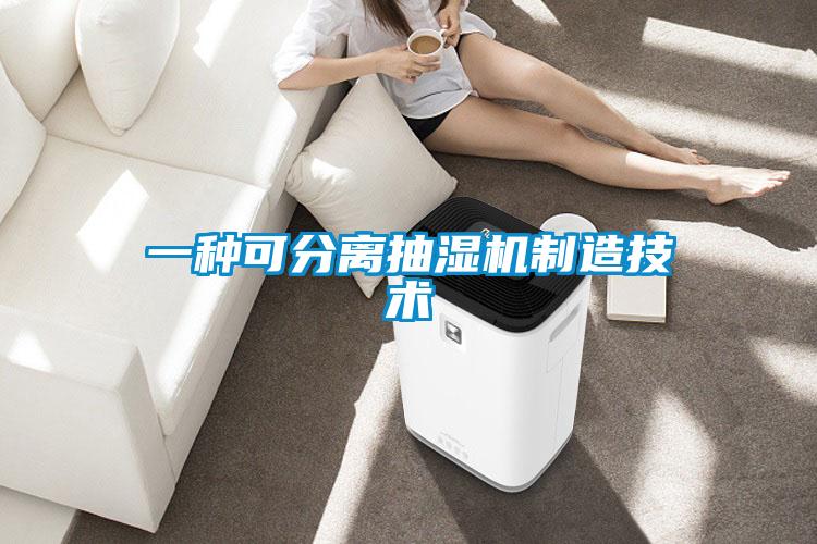 一種可分離抽濕機制造技術(shù)