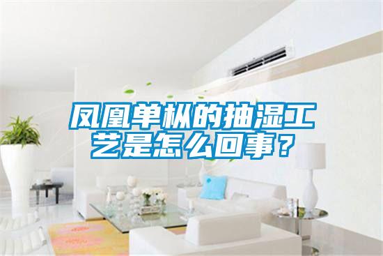 鳳凰單樅的抽濕工藝是怎么回事？