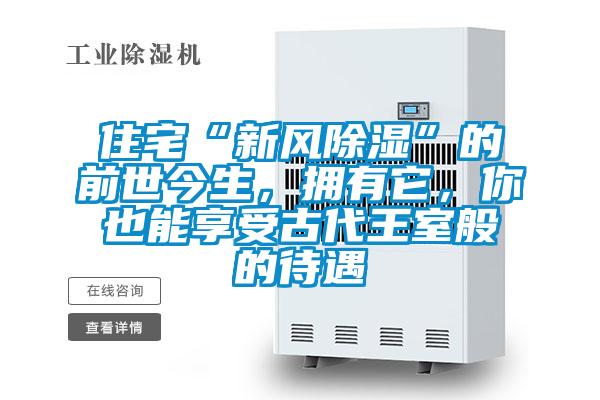 住宅“新風(fēng)除濕”的前世今生，擁有它，你也能享受古代王室般的待遇