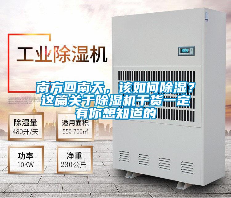 南方回南天，該如何除濕？這篇關于除濕機干貨一定有你想知道的