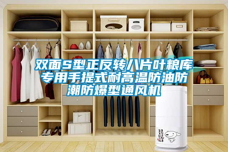 雙面S型正反轉(zhuǎn)八片葉糧庫(kù)專用手提式耐高溫防油防潮防爆型通風(fēng)機(jī)