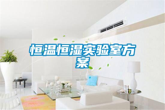 恒溫恒濕實(shí)驗(yàn)室方案