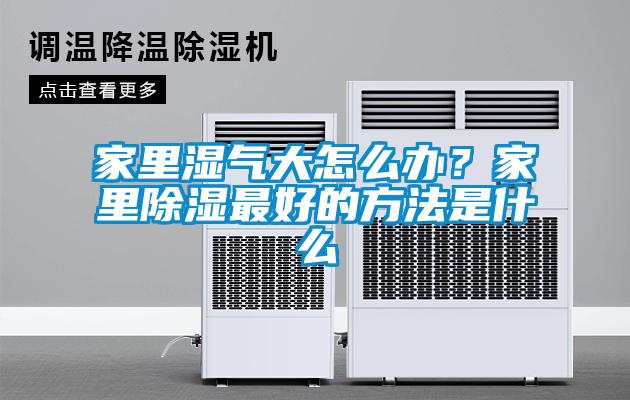 家里濕氣大怎么辦？家里除濕最好的方法是什么