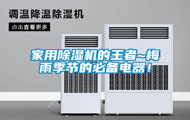 家用除濕機(jī)的王者~梅雨季節(jié)的必備電器！