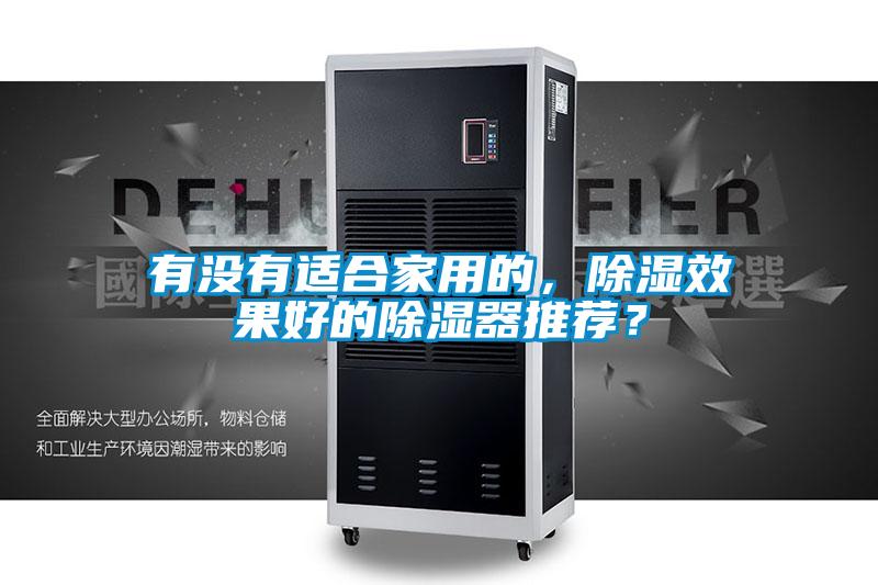 有沒有適合家用的，除濕效果好的除濕器推薦？