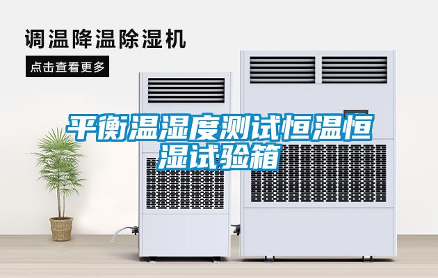 平衡溫濕度測(cè)試恒溫恒濕試驗(yàn)箱