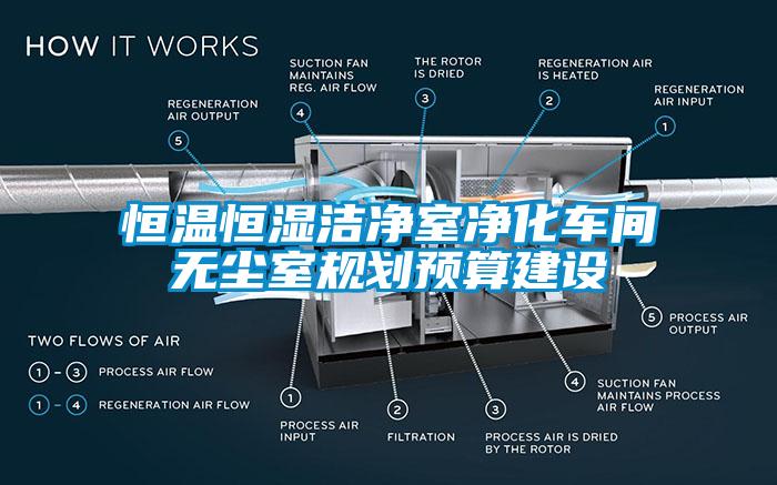 恒溫恒濕潔凈室凈化車間無塵室規(guī)劃預算建設(shè)