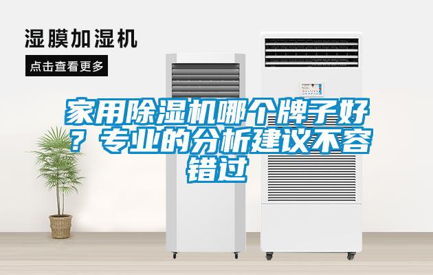 家用除濕機(jī)哪個牌子好？專業(yè)的分析建議不容錯過