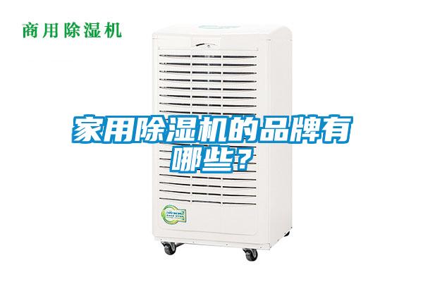 家用除濕機的品牌有哪些？