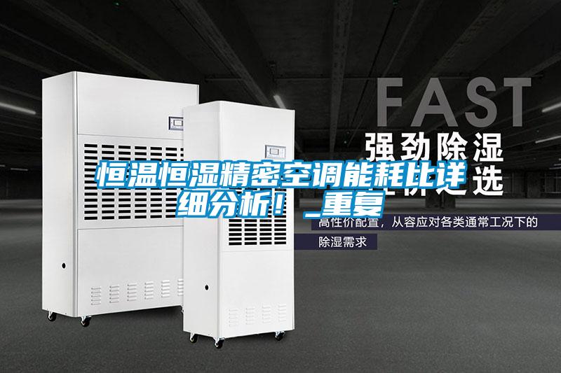 恒溫恒濕精密空調(diào)能耗比詳細(xì)分析！_重復(fù)