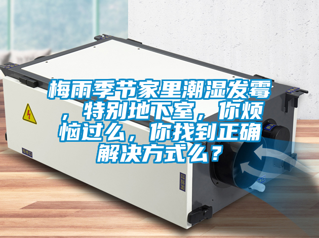 梅雨季節(jié)家里潮濕發(fā)霉，特別地下室，你煩惱過么，你找到正確解決方式么？