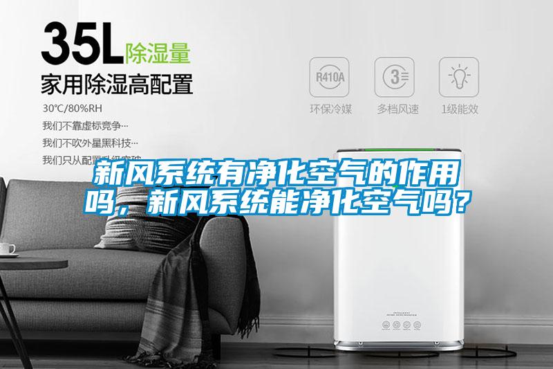 新風(fēng)系統(tǒng)有凈化空氣的作用嗎，新風(fēng)系統(tǒng)能凈化空氣嗎？