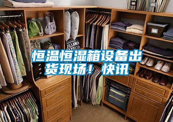 恒溫恒濕箱設(shè)備出貨現(xiàn)場！快訊
