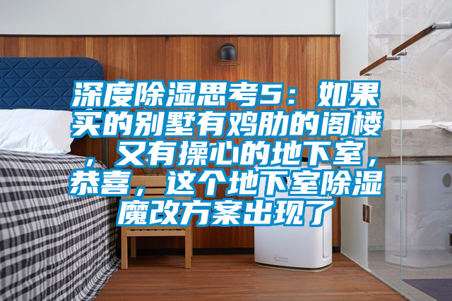 深度除濕思考5：如果買的別墅有雞肋的閣樓，又有操心的地下室，恭喜，這個地下室除濕魔改方案出現(xiàn)了