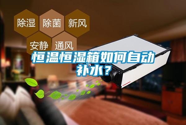 恒溫恒濕箱如何自動補水？