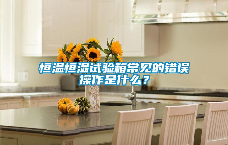 恒溫恒濕試驗(yàn)箱常見(jiàn)的錯(cuò)誤操作是什么？