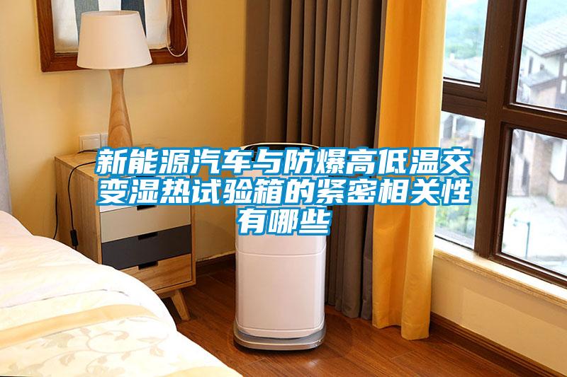 新能源汽車(chē)與防爆高低溫交變濕熱試驗(yàn)箱的緊密相關(guān)性有哪些