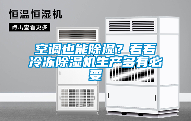 空調(diào)也能除濕？看看冷凍除濕機(jī)生產(chǎn)多有必要