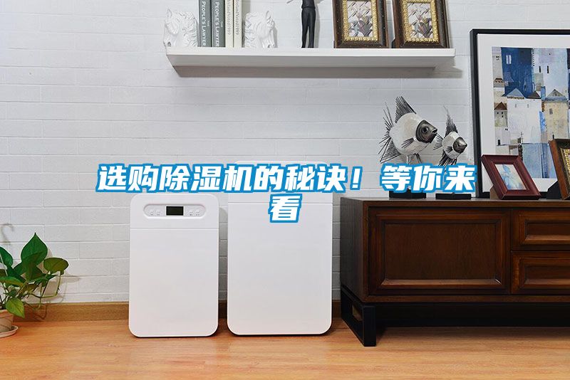 選購除濕機(jī)的秘訣！等你來看